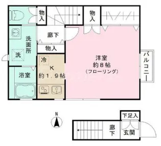 ロサ・テラス【2階】の間取り