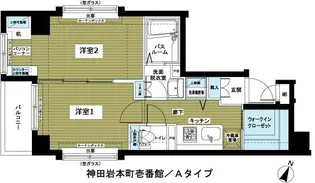 フェニックス神田岩本町壱番館【6階】の間取り