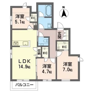 チロル【2階】の間取り