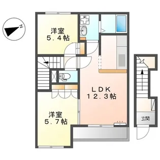 エイトリーブス【2階】の間取り