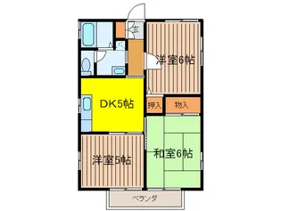 ガーデニアC【1階】の間取り