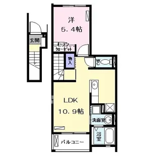 エムズステージ V【2階】の間取り