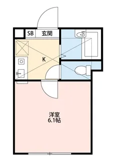 ミキハイツ淵野辺【1階】の間取り