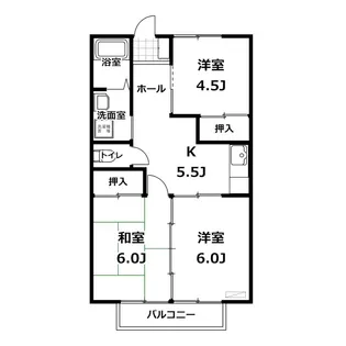 ドリームハイツC棟【2階】の間取り