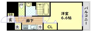 プレサンス立売堀ベルヴィル【3階】の間取り