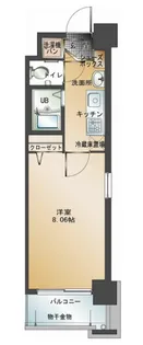 エンクレスト赤坂壱番館【6階】の間取り