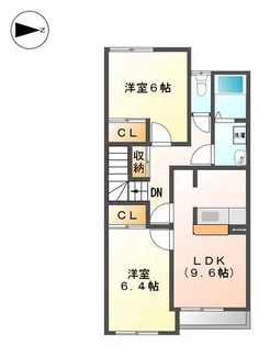 パークヒルズ城土【2階】の間取り