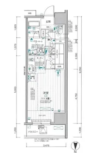 デュオステージ新高円寺【9階】の間取り