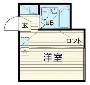 ユナイト生麦イーストウィング【2階】の間取り