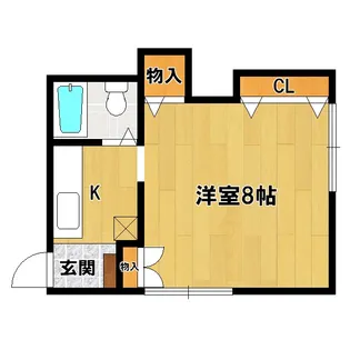 ハイツ徳山【2階】の間取り