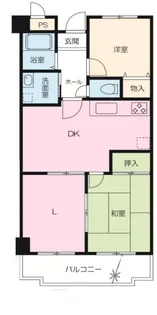 116プリミエール烏山【1階】の間取り