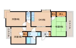 エステート岩崎【2階】の間取り