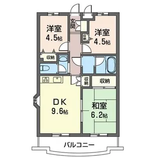 グランドールヤマト【4階】の間取り