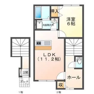 ベルリード倉吉【2階】の間取り