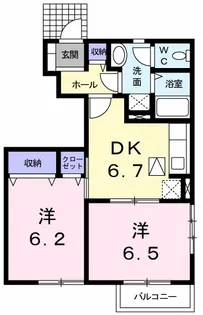 アレグレッチェ B【1階】の間取り
