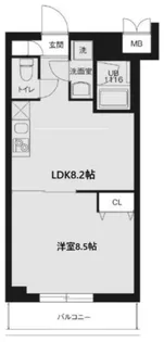 レオーネ志村坂上【4階】の間取り