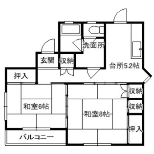 オリーブ2【1階】の間取り