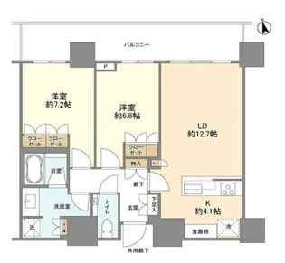 ブランズ渋谷桜丘【21階】の間取り
