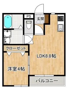 acero木風【3階】の間取り