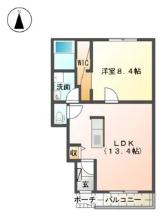 フリージア【1階】の間取り