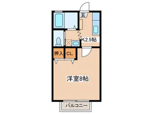 ボンワ-ル【1階】の間取り