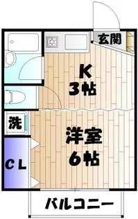 サンシティマンション【3階】の間取り