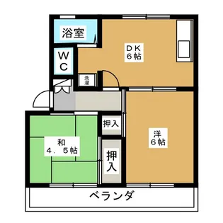 第5サンハイツ【2階】の間取り