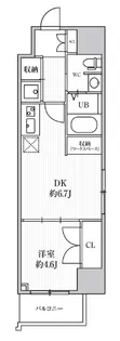 CAVANA+ YOTSUYA【13階】の間取り