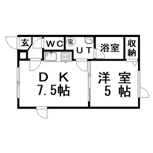 シャレーヌ【1階】の間取り