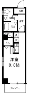 シャリオかっぱ橋【4階】の間取り