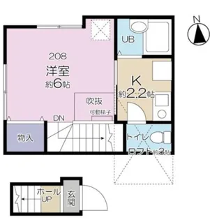 ロンディネ鷺ノ宮【2階】の間取り