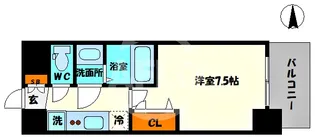 プレサンス堺筋本町センティス【15階】の間取り