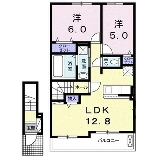 ストロベリーハウス【2階】の間取り