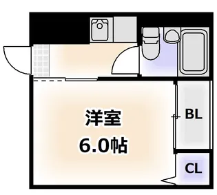 グランドムール北田辺【4階】の間取り