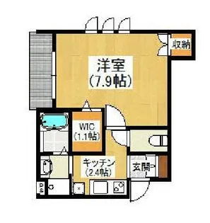 セレス五本木【1階】の間取り
