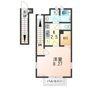 アスピリアハナミズキ【2階】の間取り