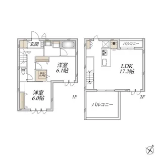 グランディール上福岡III【1階】の間取り