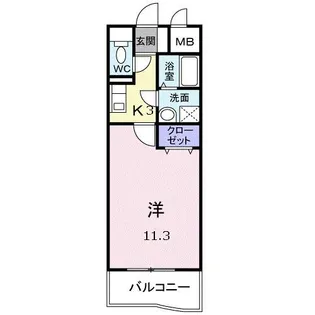 グランディールF【2階】の間取り
