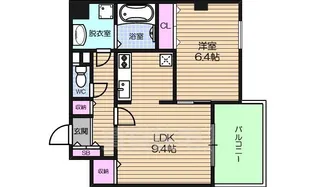 カナセ上汐町【6階】の間取り