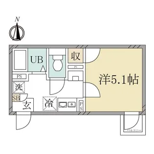 Lilas Terrace 西糀谷【2階】の間取り