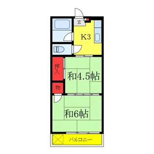 天王マンション【4階】の間取り