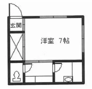 北里ビル【2階】の間取り