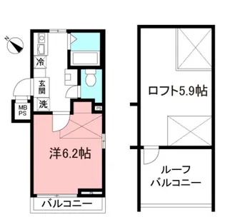 CLIFF SIDE 梶が谷【5階】の間取り