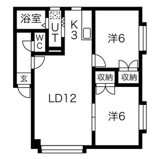 コニパルB【2階】の間取り