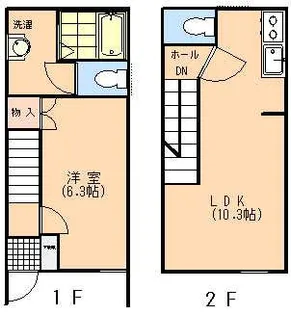 ヴィーネカーサ【1階】の間取り