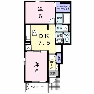 マリアージュII B棟【1階】の間取り