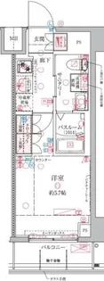 クレヴィスタ横浜関内【8階】の間取り