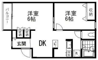 パークハイツ南台【4階】の間取り