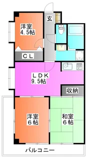 サンレガーロ戸田【3階】の間取り