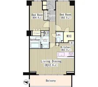 OASE用賀WEST【2階】の間取り